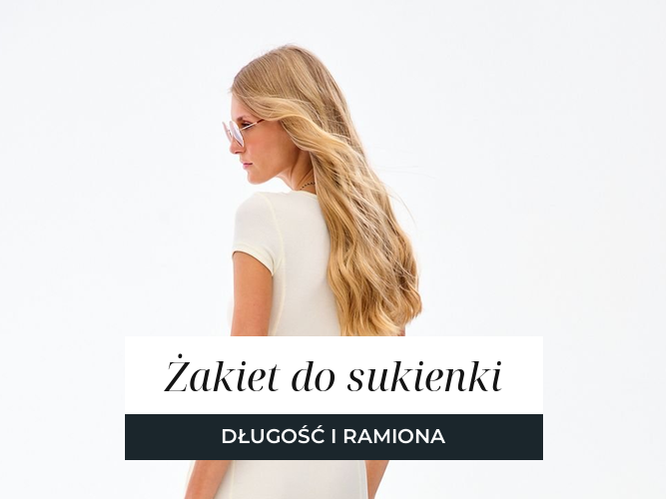 Beżowa marynarka z odpinanym kołnierzem, prążkowana sukienka dzianinowa z krótkim rękawem i marynarka z wełną w szarą jodełkę