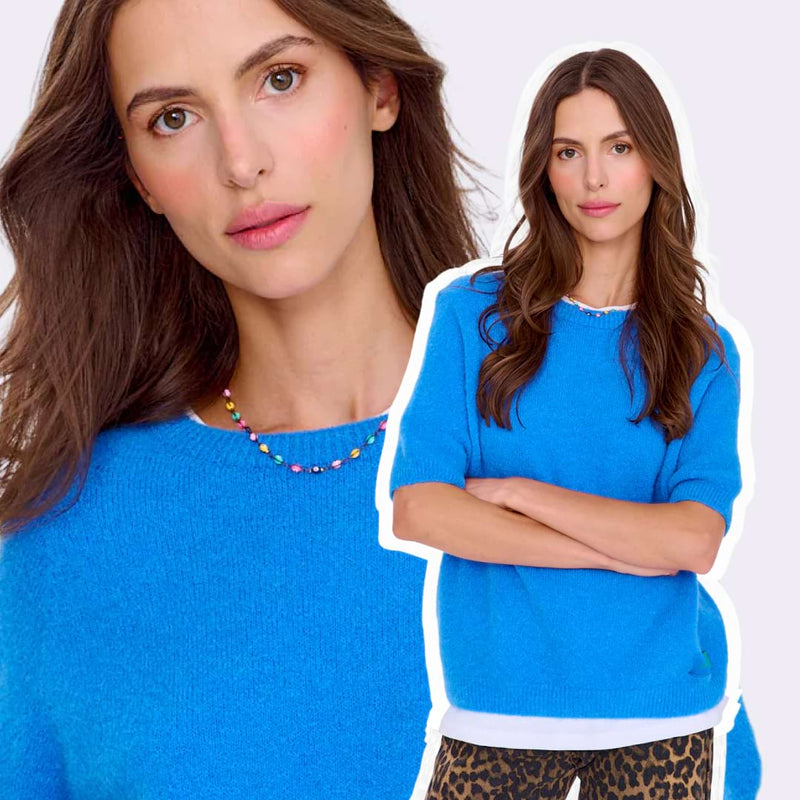 Swetry z krótkim rękawem