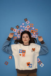 Bluza Paper Hearts x Claire Iglesias