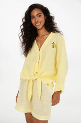 Szorty lniane Hola Tropicana