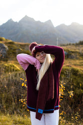 Wełniany sweter z golfem Rose Whisper