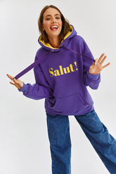 Bluza z kapturem Salut Au Revoir