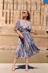 Sukienka midi Pistachio Swirl