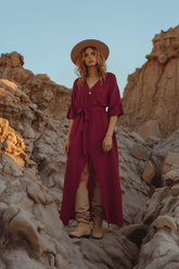 Długa sukienka muślinowa Savannah