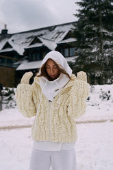 Kardigan z wełną Frosted Cloud