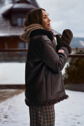 Kurtka Fluffy Mocha Moonrise