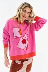 Sweter Heart on Fire