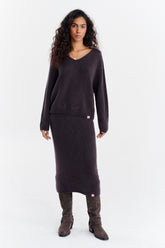 Spódnica dzianinowa Espresso Bloom