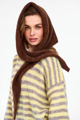 Apaszka Alpaca Espresso