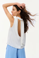 Bluzka z wiązaniem Mystic Blush