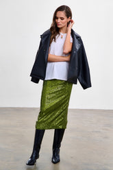 Spódnica cekinowa Frosted Matcha