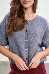 Kardigan z wełną Silver Feather