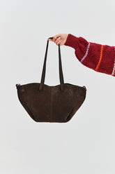 Torebka skórzana typu shopper Chocolate Glow