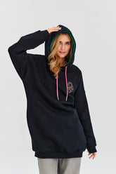 Długa bluza z kapturem Harmony