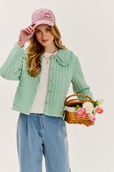 Lekka kurtka pikowana Pistachio Blush