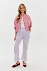 Spodnie z falbanką Lavender Bloom