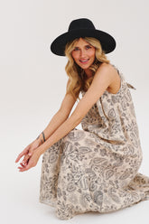 Luźna lniana sukienka Boho Muse