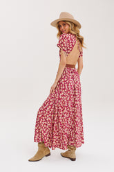 Sukienka maxi z odkrytymi plecami Mariposa