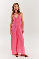 Lniana sukienka Coral Retreat