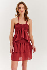 Top z falbanką Ruggine