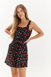 Kombinezon lniany mini Cheeky Cherry