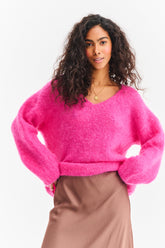 Sweter moherowy Pink Thunder