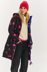 Długa kurtka zimowa Montreal Graffiti