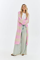 Długi kardigan Strawberry Shake