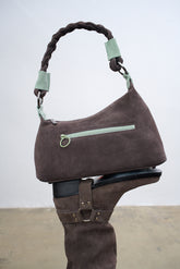 Torebka zamszowa Mint Chocolate