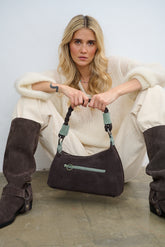 Torebka zamszowa Mint Chocolate