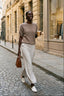 Sweter z krótkim rękawem Soft Cappuccino