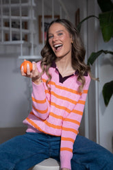 Sweter polo Pink Cloud