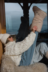 Kardigan z wełną Frosted Cloud