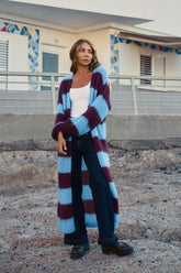 Długi kardigan Midnight Merlot