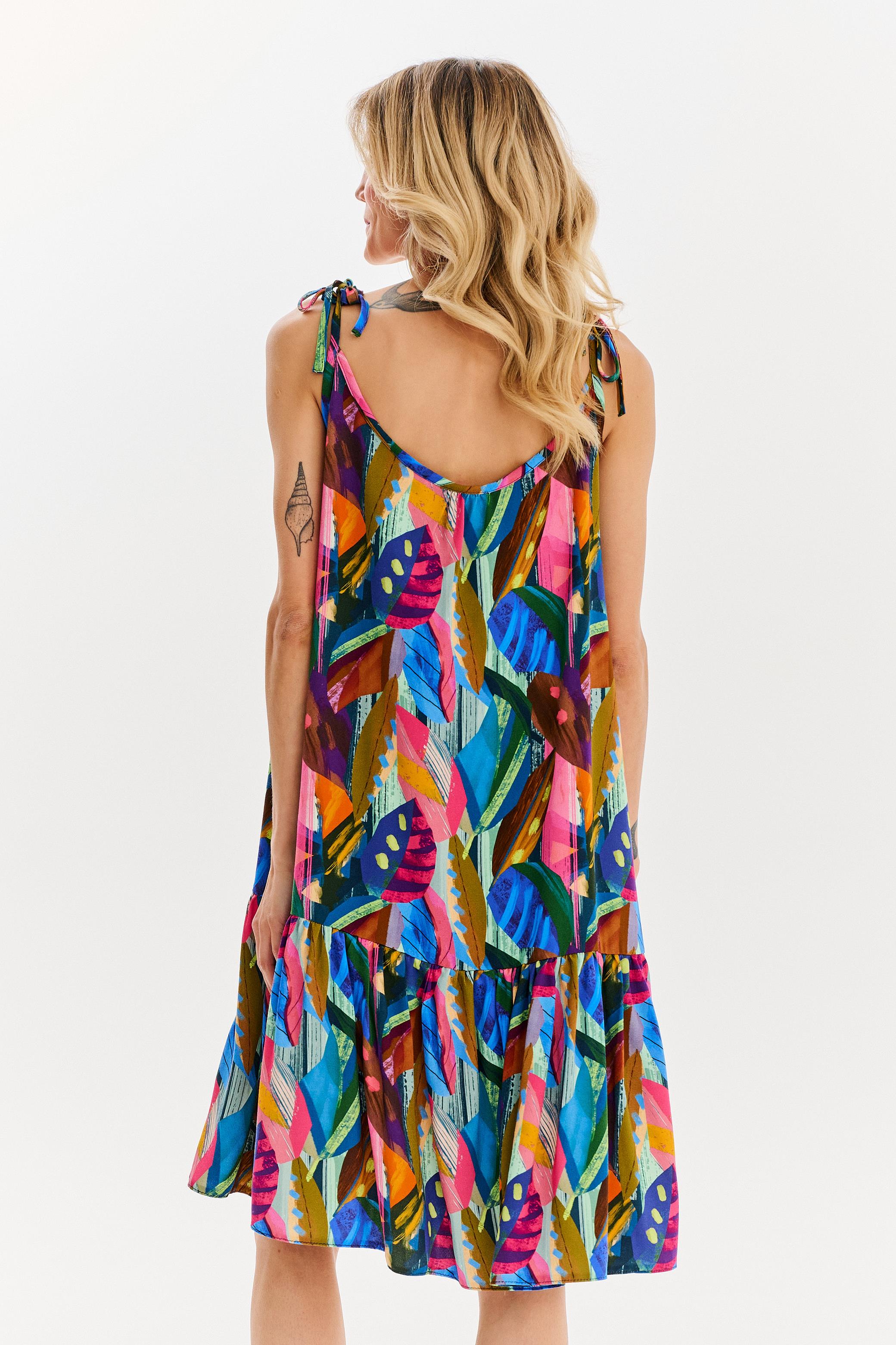 luźna krótka sukienka na ramiączka naoko