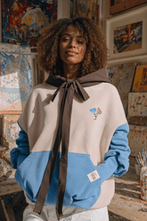 Bluza z wiązaniem Blooming Back x Claire Iglesias