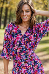 sukienka midi w kwiaty naoko