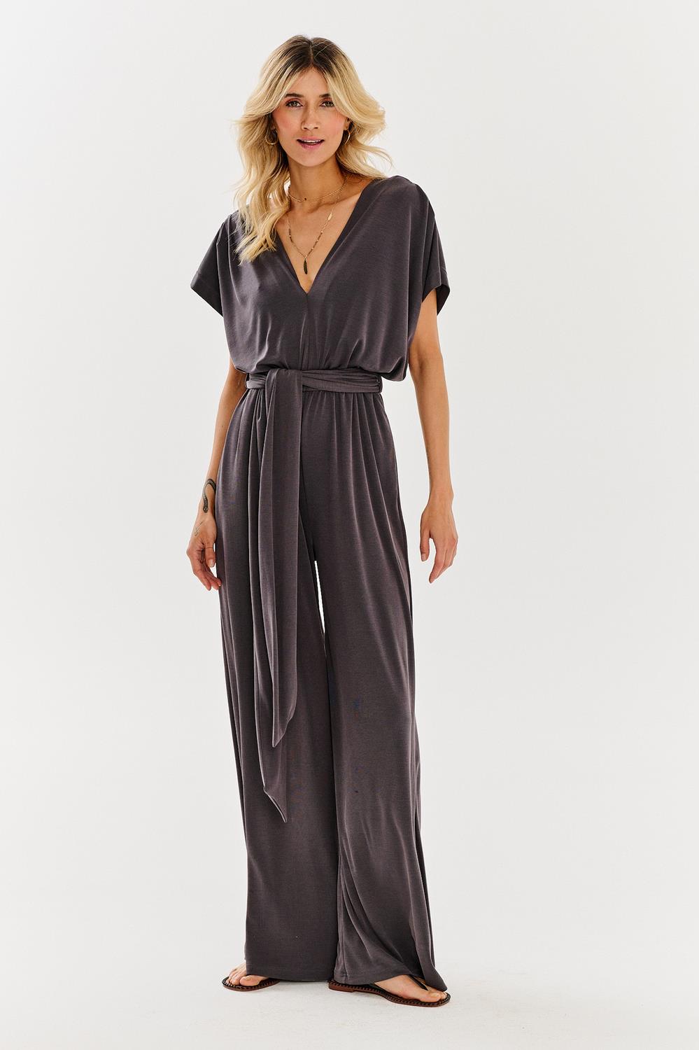 szary kombinezon maxi naoko