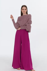 naoko spodnie wiskozowe szeroka nogawka