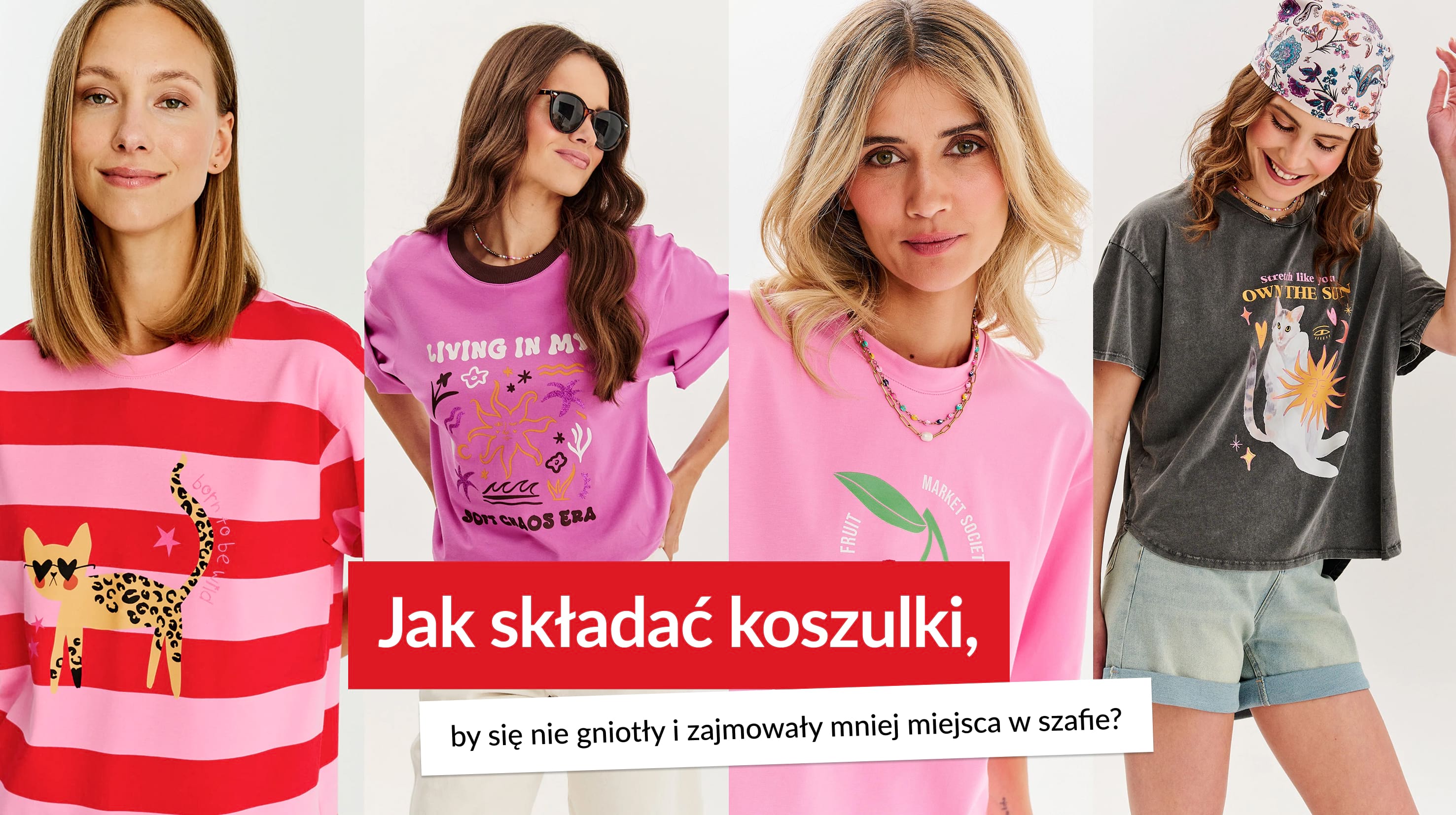 Jak składać koszulki, by się nie gniotły i zajmowały mniej miejsca w szafie?