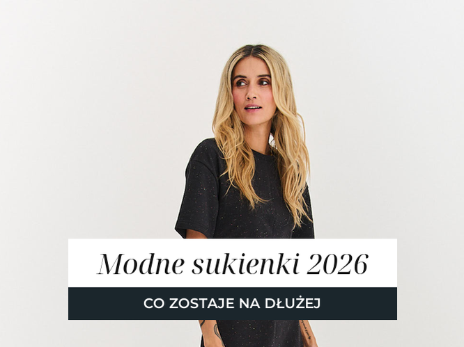 Sukienki midi i dzianinowe w spokojnych kolorach na sezon jesienny