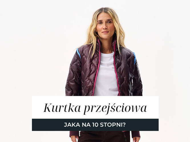Pikowana kurtka przejściowa w odcieniach bordo, trzy ujęcia studyjne
