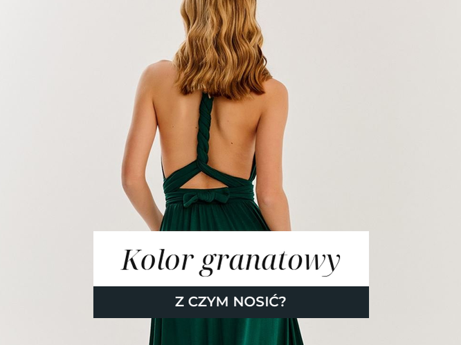 Stylizacja z granatem zestawionym z jasnymi dodatkami, elegancki zestaw.