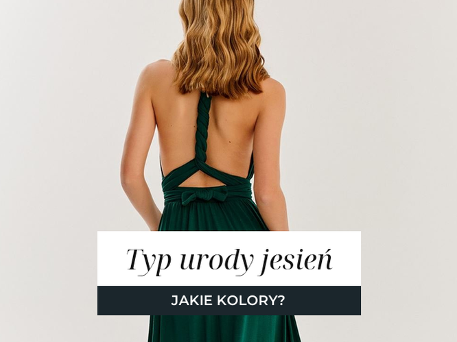 Kobieta o jesiennym typie urody w ciepłych odcieniach ziemi.