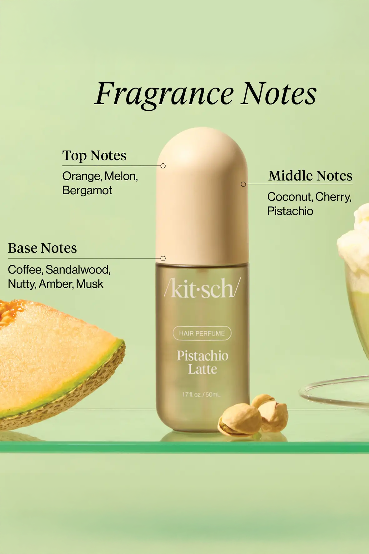 Perfumy do włosów Pistachio Latte