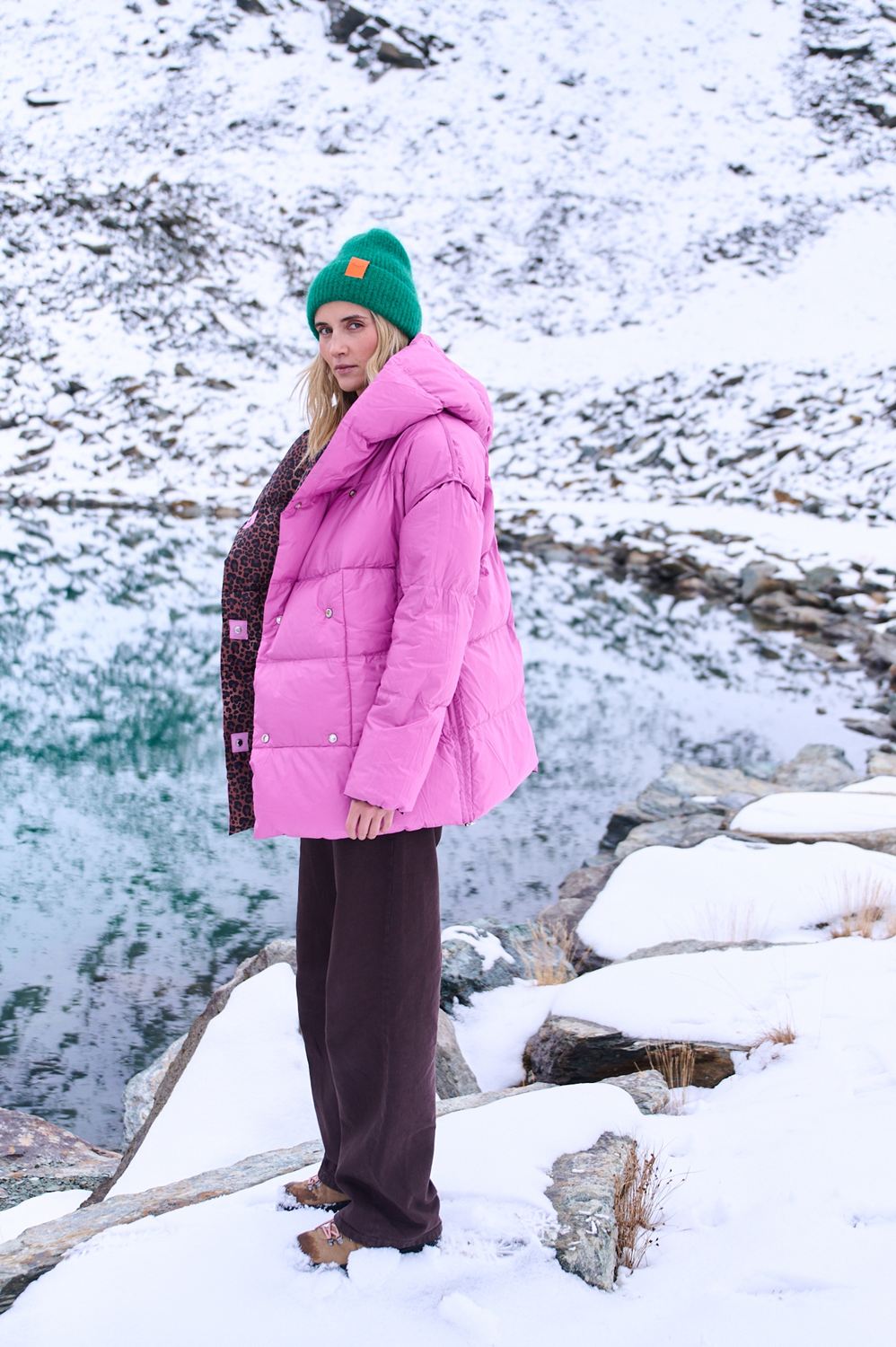 Dwustronna kurtka zimowa Alaska Pink Panther