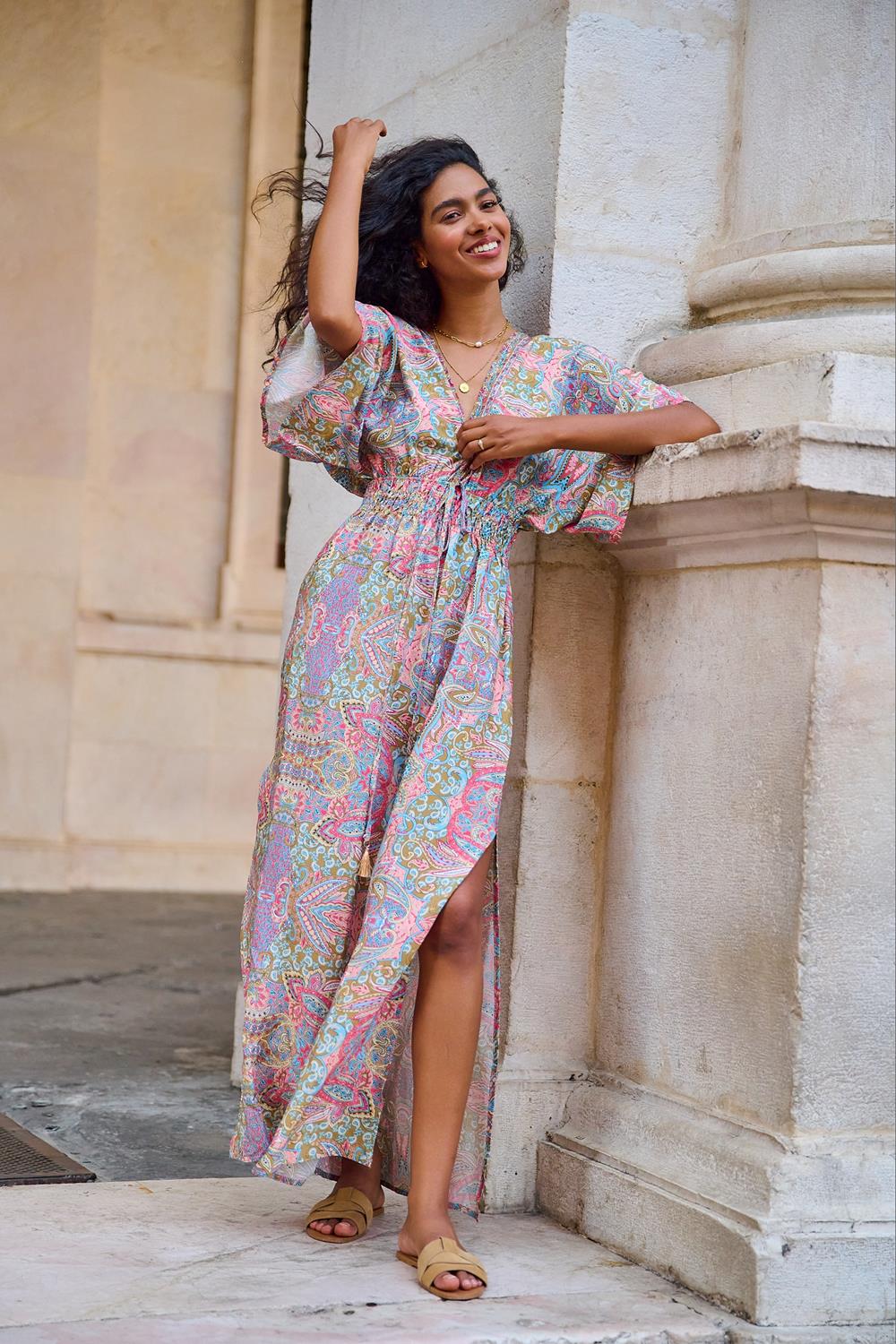 hawaiian off the shoulder maxi dress Green Aloha Hawaii Off Shoulder Maxi Dress Hawaiian Kakau Ohia Lehua Lei