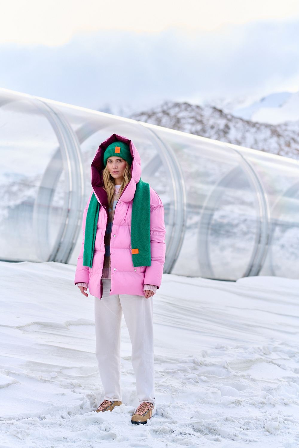 Dwustronna kurtka zimowa Alaska Rosette