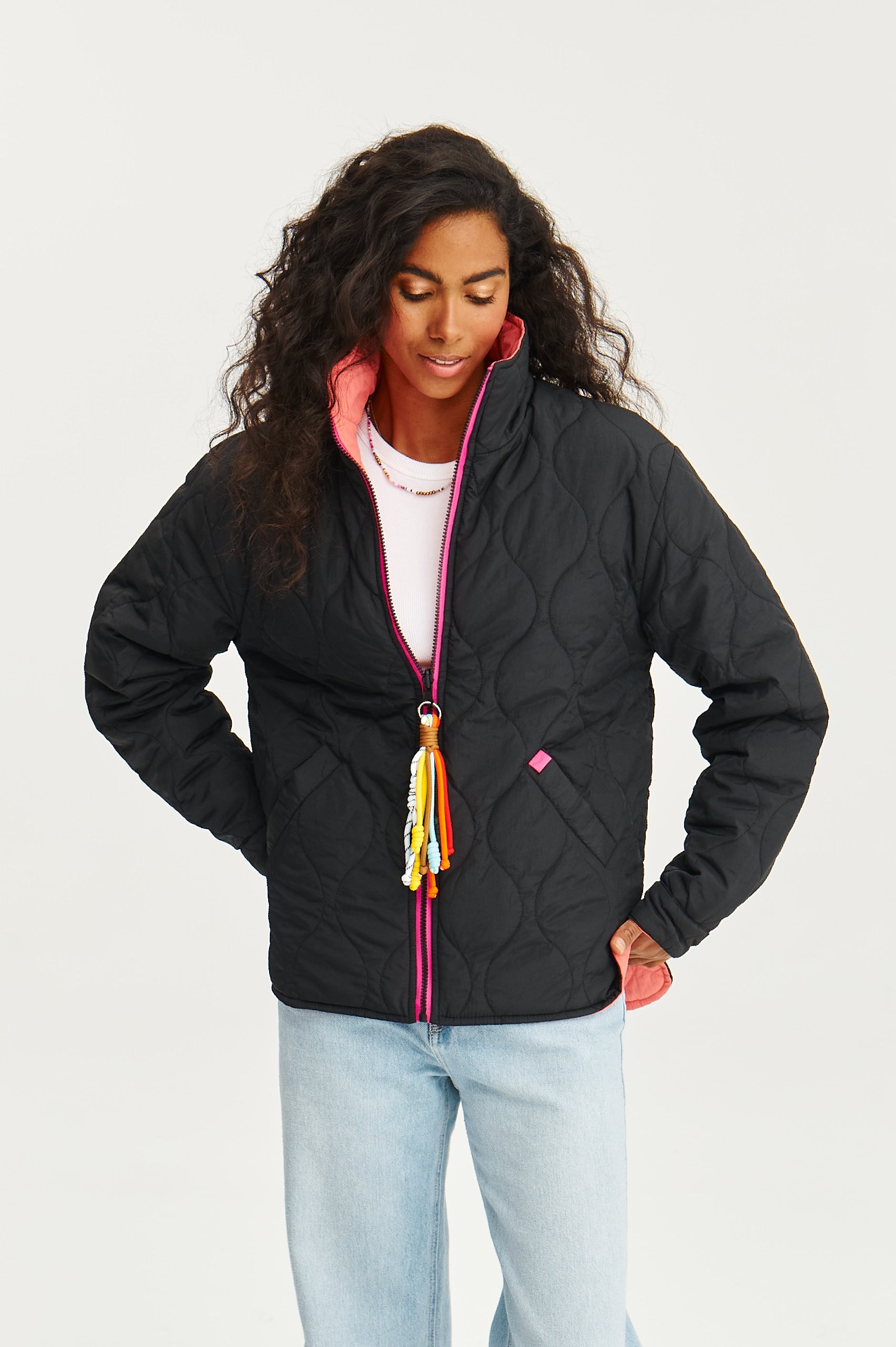 Kurtka dwustronna Poppy Pink Thunder