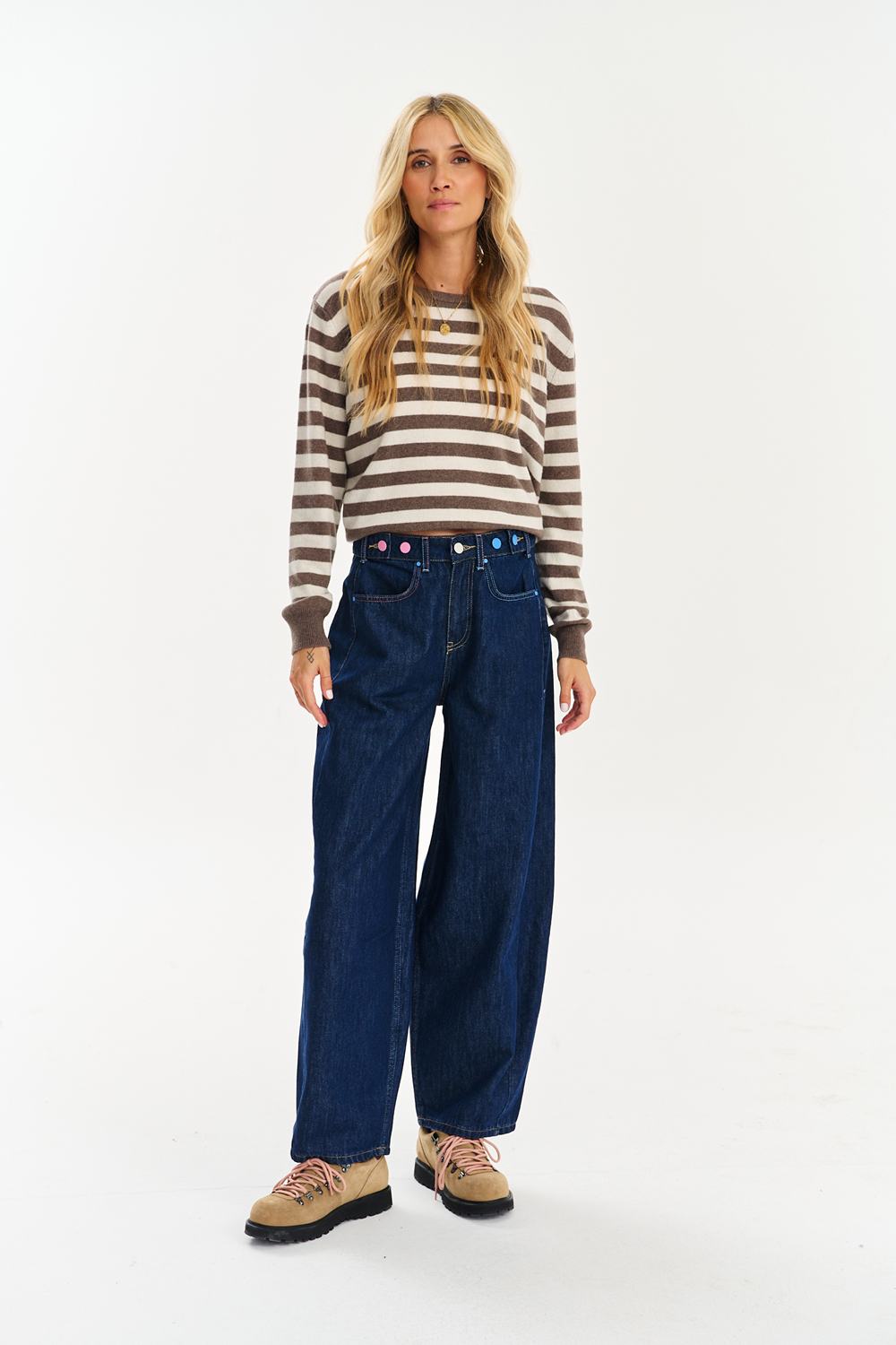 Spodnie jeansowe barrel Easy Blue